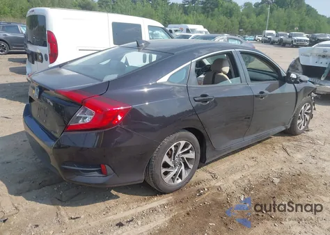 2018 Honda Civic Ex from USA, damaged, VIN 2HGFC2F74JH549684